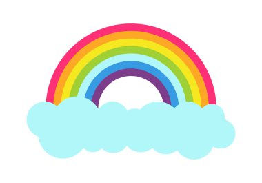 Prenses partisi gökkuşağı Poster vektör çizim