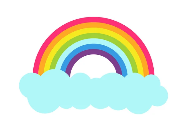 Princess Party Rainbow affisch vektorillustration — Stock vektor