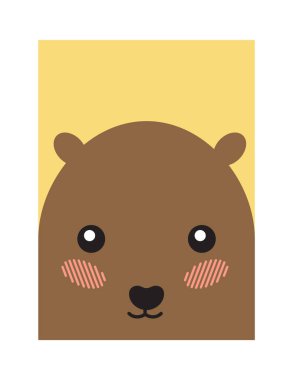 Hamster kafa kitap kapağı tasarlamak vektör