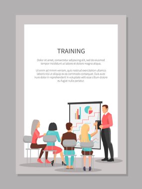 İş toplantısı, insanlarla eğitim Poster