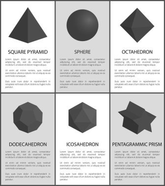 Küre ve Octahedron, Pentagrammic prizma rakamlar