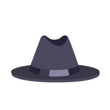 Siyah Closeup Poster, vektör çizim şapka