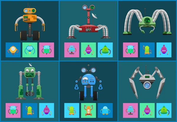 Dedektörleri seti ile çok fonksiyonlu modern robotlar