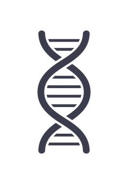 DNA deoksiribonükleik asit zinciri Logo Tasarım simgesi