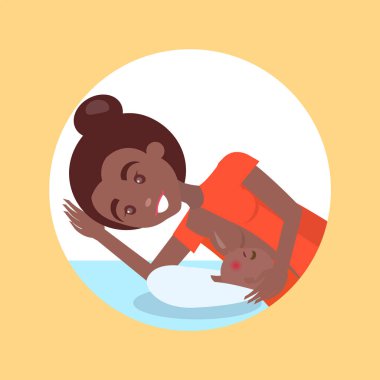 Anne ve bebek emzirme afiş