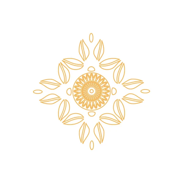 Filigrane sur certificat sceau Design couleurs dorées — Image vectorielle