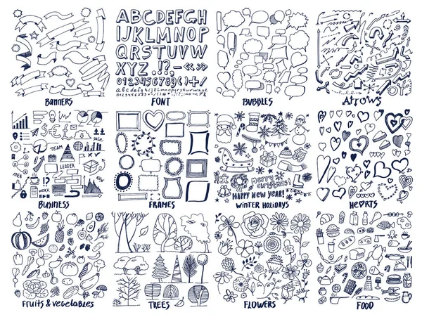 Afiş ve yazı tipleri, kabarcıklar vektör çizim