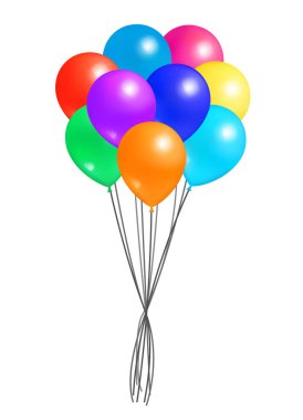 Yaratıcı hava balonu paket gerçekçi tasarım