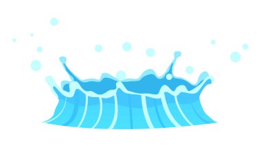 Dünya çizim altından su akışının mavi Şofben