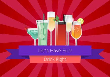 Eğlenceli içki içelim sağ el ile Web sayfası tasarımı