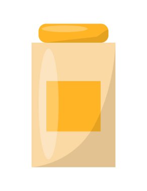 Parlak şişe şablon, renkli vektör çizim