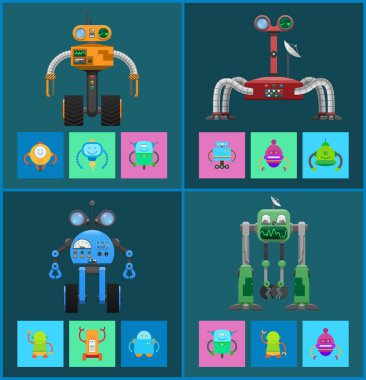 Navigasyon sistemleri kümesiyle mekanik robotlar