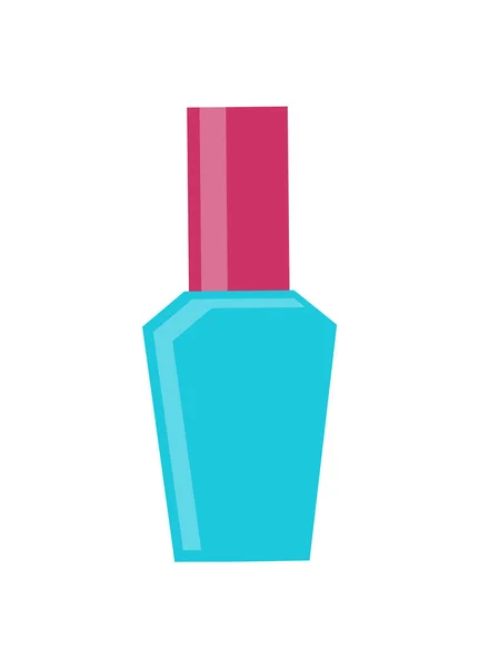 Einfaches Muster der geschlossenen Flasche mit Nagellack — Stockvektor