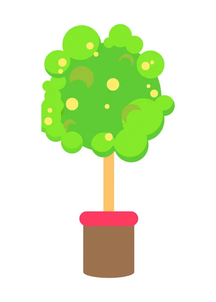 Colorido patrón de árbol verde Vector Ilustración — Archivo Imágenes Vectoriales