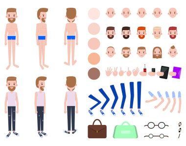 Adam Oluşturucu çizgi film karakteri pantolon kumaş