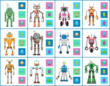 Robot sanayi koleksiyonu, vektör çizimler