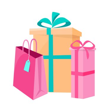 Paket parsel için alışveriş kağıt Ppackages kümesi