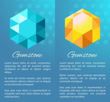 Değerli taş renk poster değerli Kristaller elmas