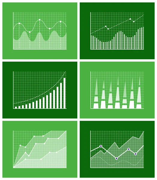 Illustrazione vettoriale del set di poster grafico — Vettoriale Stock