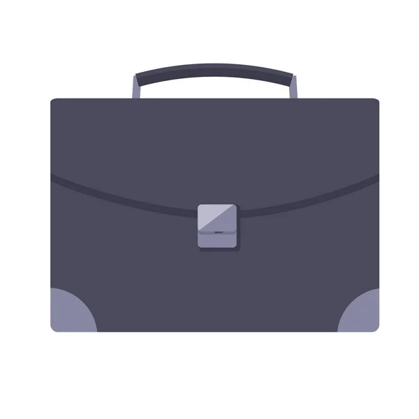 Δερμάτινο χαρτοφύλακα με μεταλλικά Lock, επιχειρηματίας τσάντα — Διανυσματικό Αρχείο