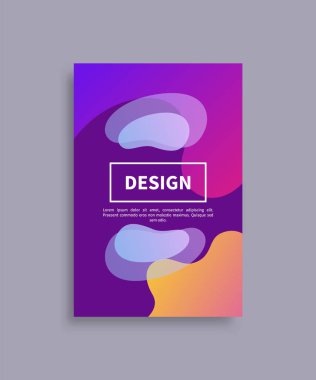 Kapak ve metin örnek vektör çizim tasarım