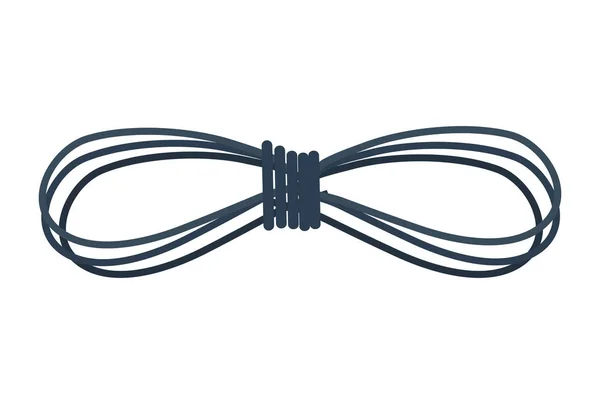 Illustrazione vettoriale della carta minimalista della corda piegata — Vettoriale Stock