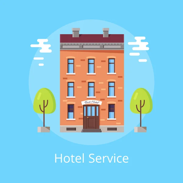 Hotel Service affisch vektorillustration — Stock vektor