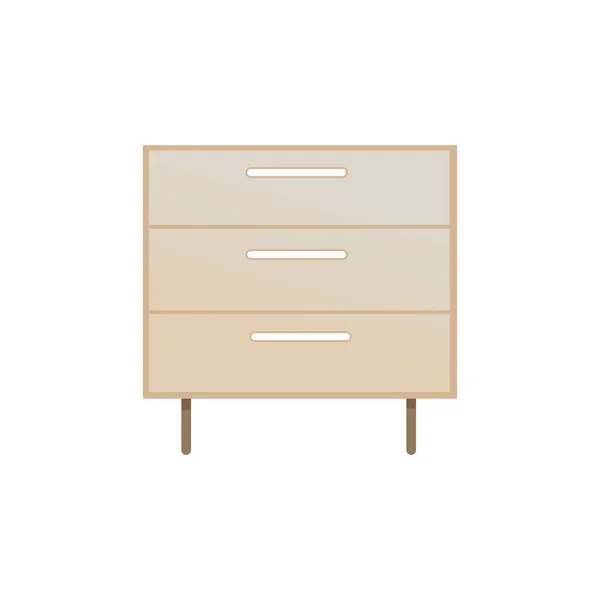 Commode close-up, vectorillustratie — Stockvector