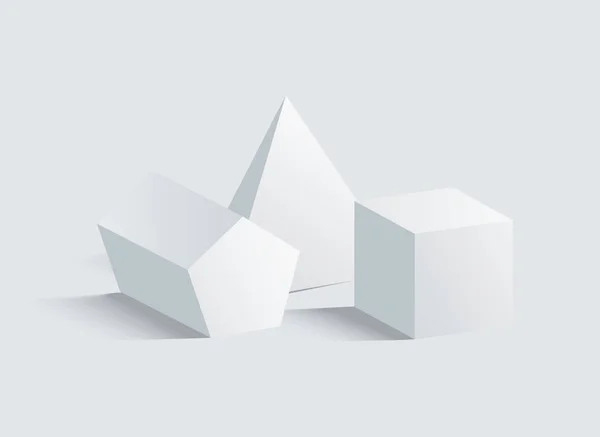 Collezione di figure geometriche, illustrazione vettoriale — Vettoriale Stock