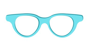 Mavi güneş gözlüğü simge vektör illüstrasyon izole