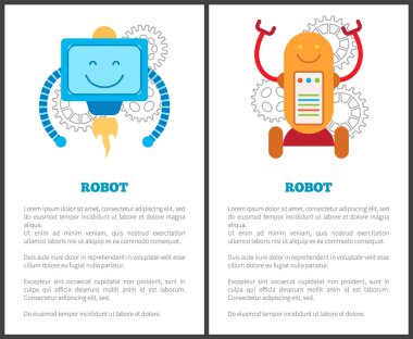 Robotlar ile türbin ve tekerlekler Promo posterler