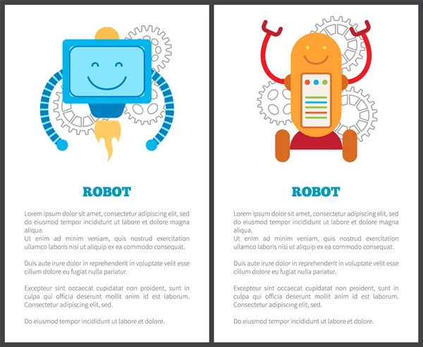 Robotlar ile türbin ve tekerlekler Promo posterler