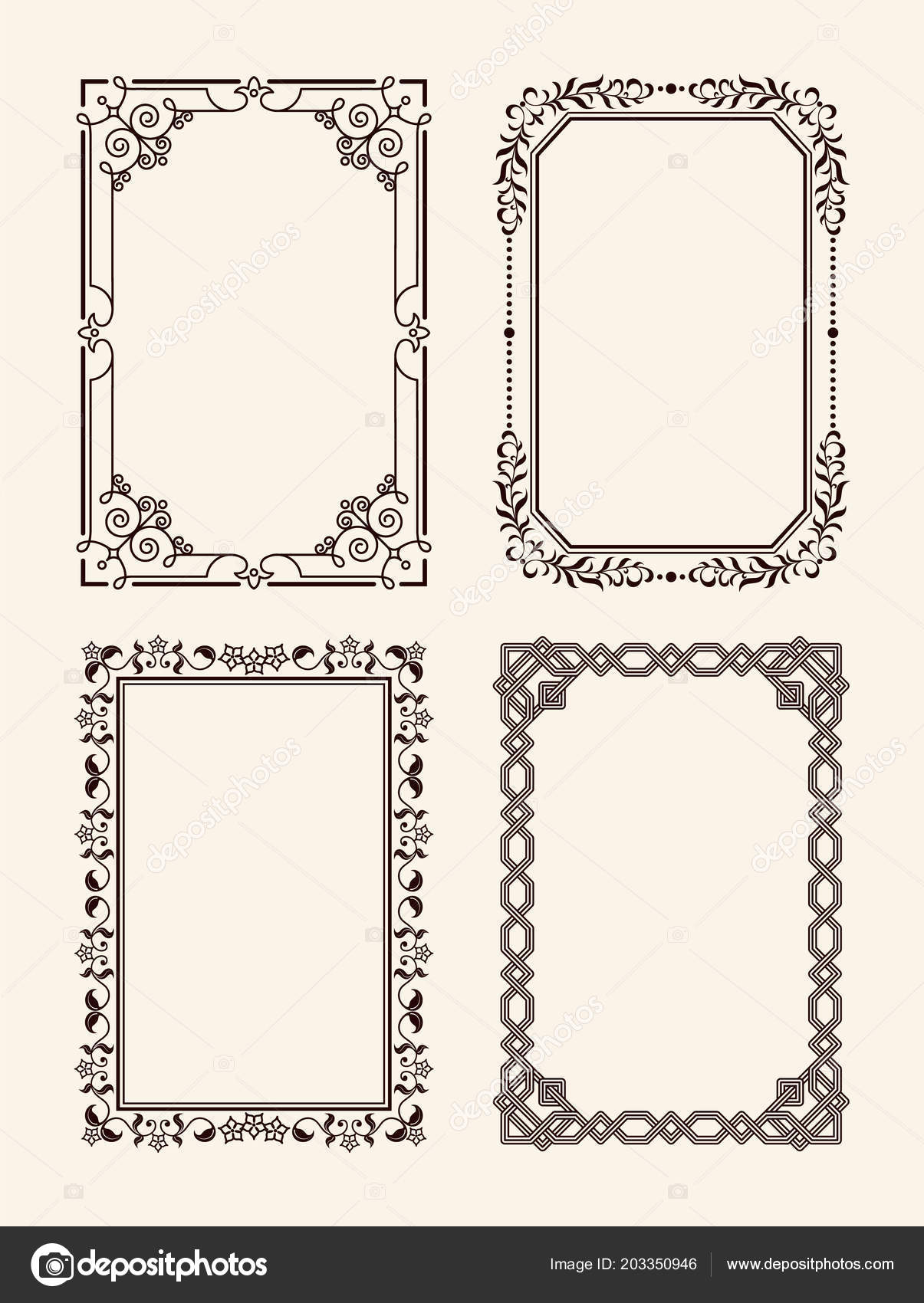 Antique Ornate Picture Frames Vector Decor Element Stock Vector Image By C Robuart Antique Ornate Picture Frames Vector Decor Element Stock Vector Image By C Robuart