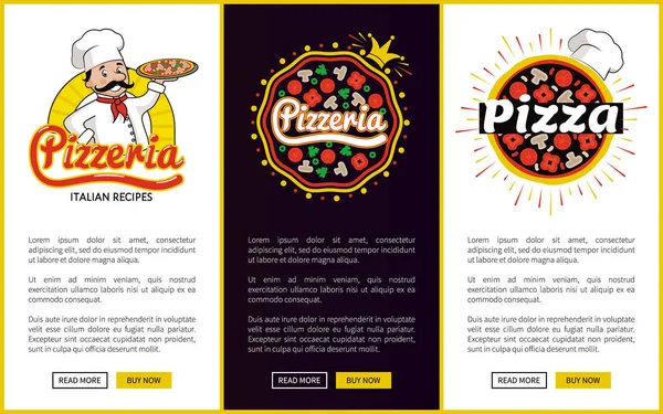 Pizzacı İtalyan yemek tarifleri Promo afiş ile ayarla