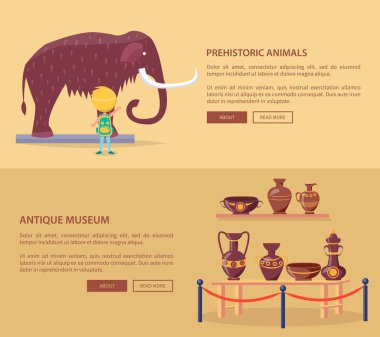 Tarih öncesi hayvanlar ve Yunan vazo Sergisi