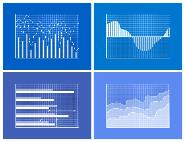 Grafik ve çizelgeler Poster vektör çizim ayarla