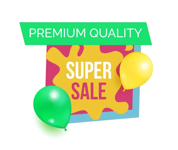 Premium Qualité Prix Chaud Promo Autocollant Ballons — Image vectorielle