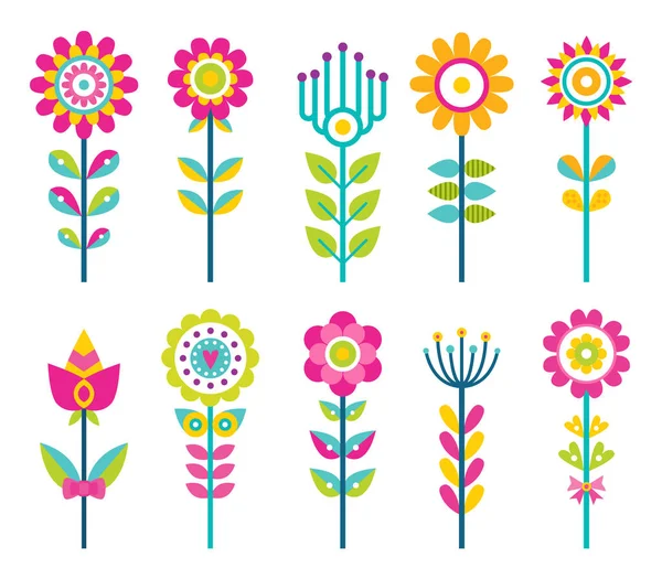 Vahşi alan çiçek renkli süs tasarım