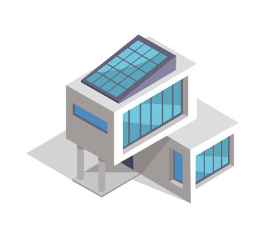 Çağdaş ev düzeni, vektör çizim