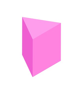 Dikey üçgen prizma çok renkli afiş