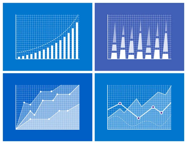 İş grafik bilgi vektör çizim — Stok Vektör