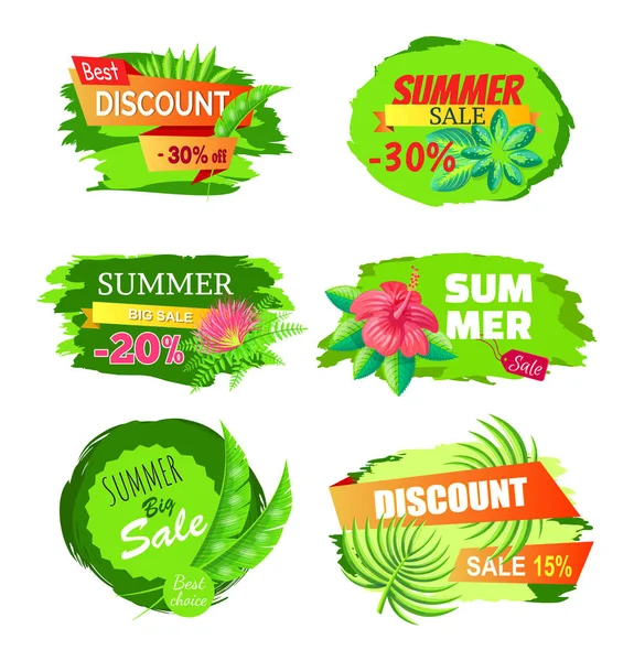 Best Discount 30 Off Summer Big Sale Best Choice — Stock Vector