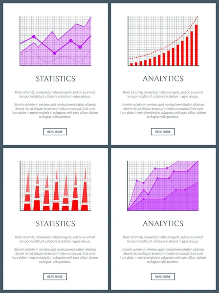 Аналитика и статистика Web Vector Illustration — стоковый вектор