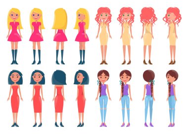 Bayan moda giysileri kız renkli elbise