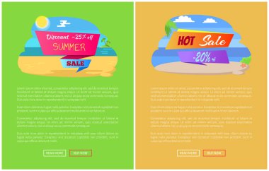 Satılık yaz yolculuk yurtdışında Promo poster seti