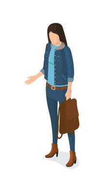 Kadın kot takım elbise ceket ve pantolon vektör