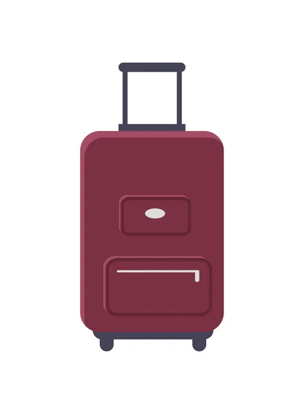 Bagage permanent geïsoleerde Vector Illustratie — Stockvector