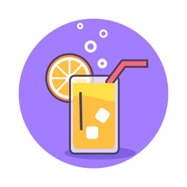 Daire cam gösteren simge suyu serinletici