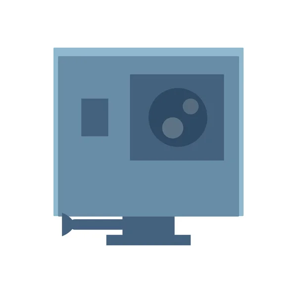 Mini cámara de color gris Vector Ilustración — Vector de stock