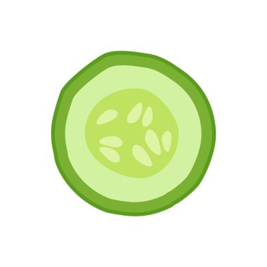 Olgun salatalık dilim yuvarlak madde olarak detoks için